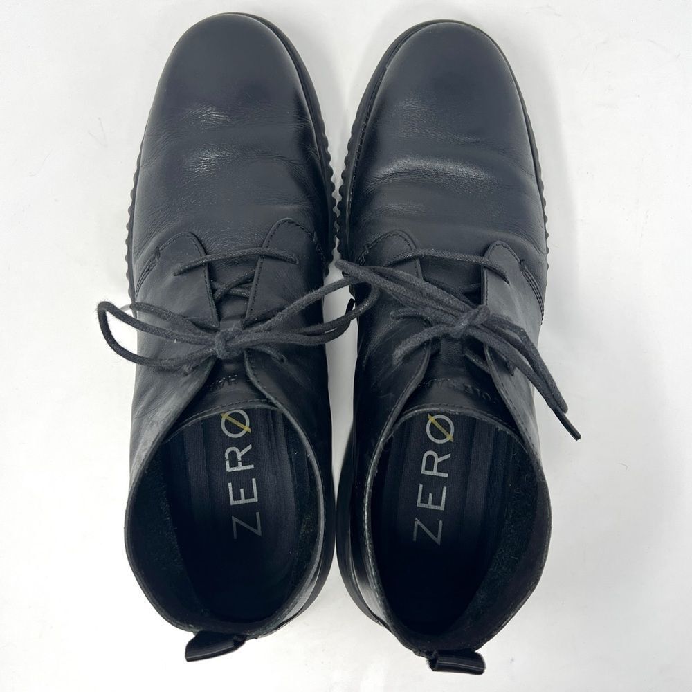 Cole Haan 2.Zerogrand Black Leather Chukka Boots Lace Up Men’s 10.5M - Picture 5 of 9